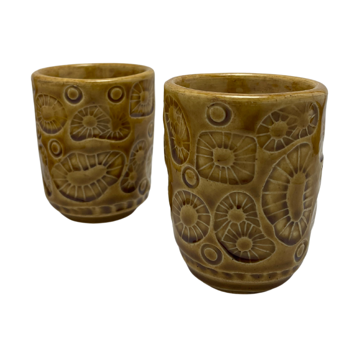 Handcrafted Stoneware Cup Set - Deli Mustard Yellow, 3.5 oz