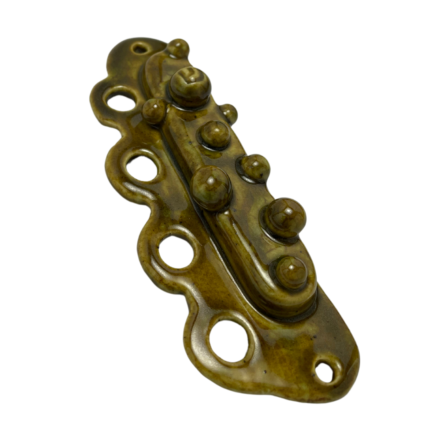 Handcrafted Mezuzah - Olive Green