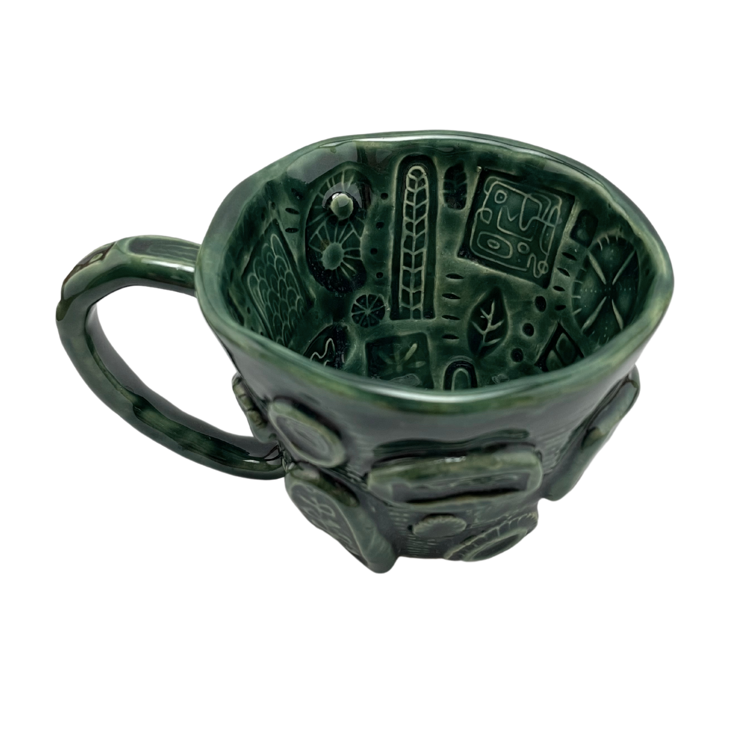 Handcrafted Stoneware Mug - Tayer Teal