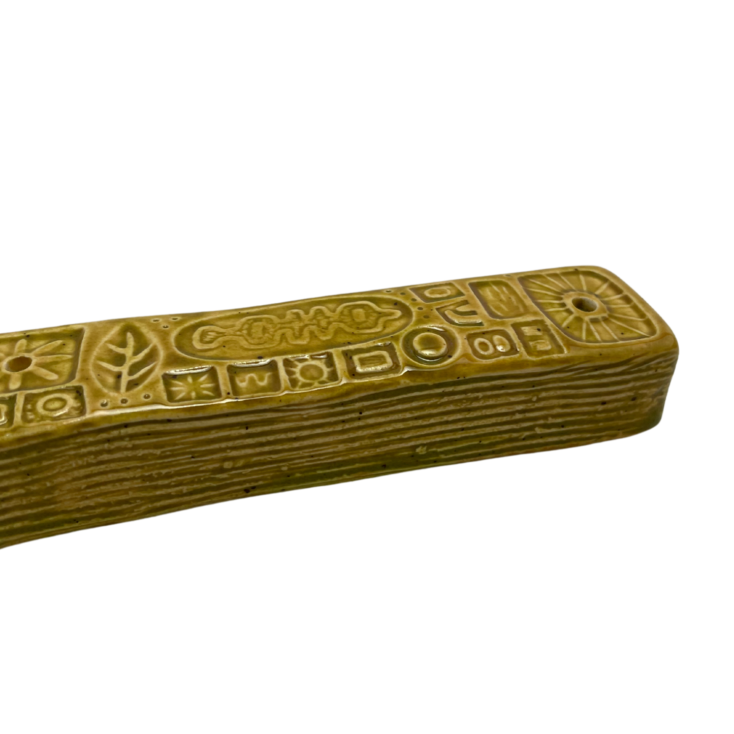 Handcrafted Mezuzah - Sour Pickle Green