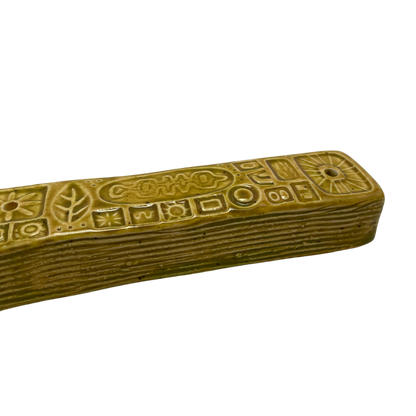 Handcrafted Mezuzah - Sour Pickle Green