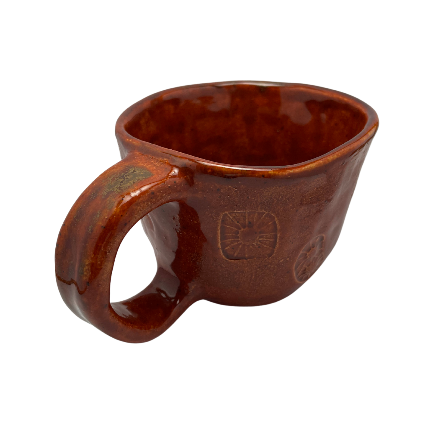 Handcrafted Stoneware Mug - Charoset Burnt Orange