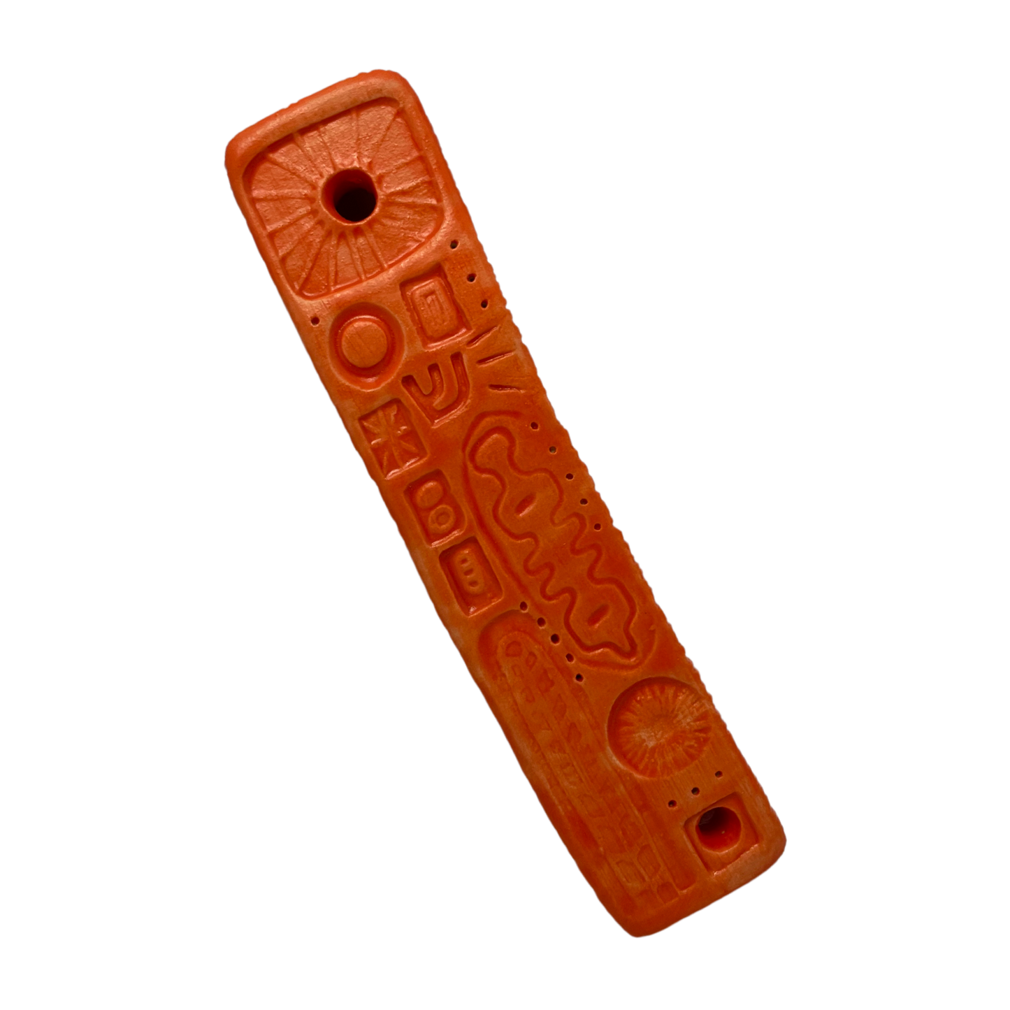 Handcrafted Mezuzah - Osher Orange