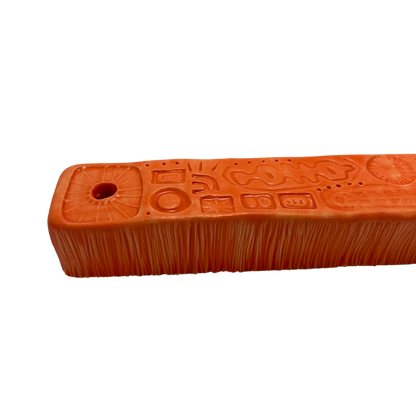 Handcrafted Mezuzah - Osher Orange