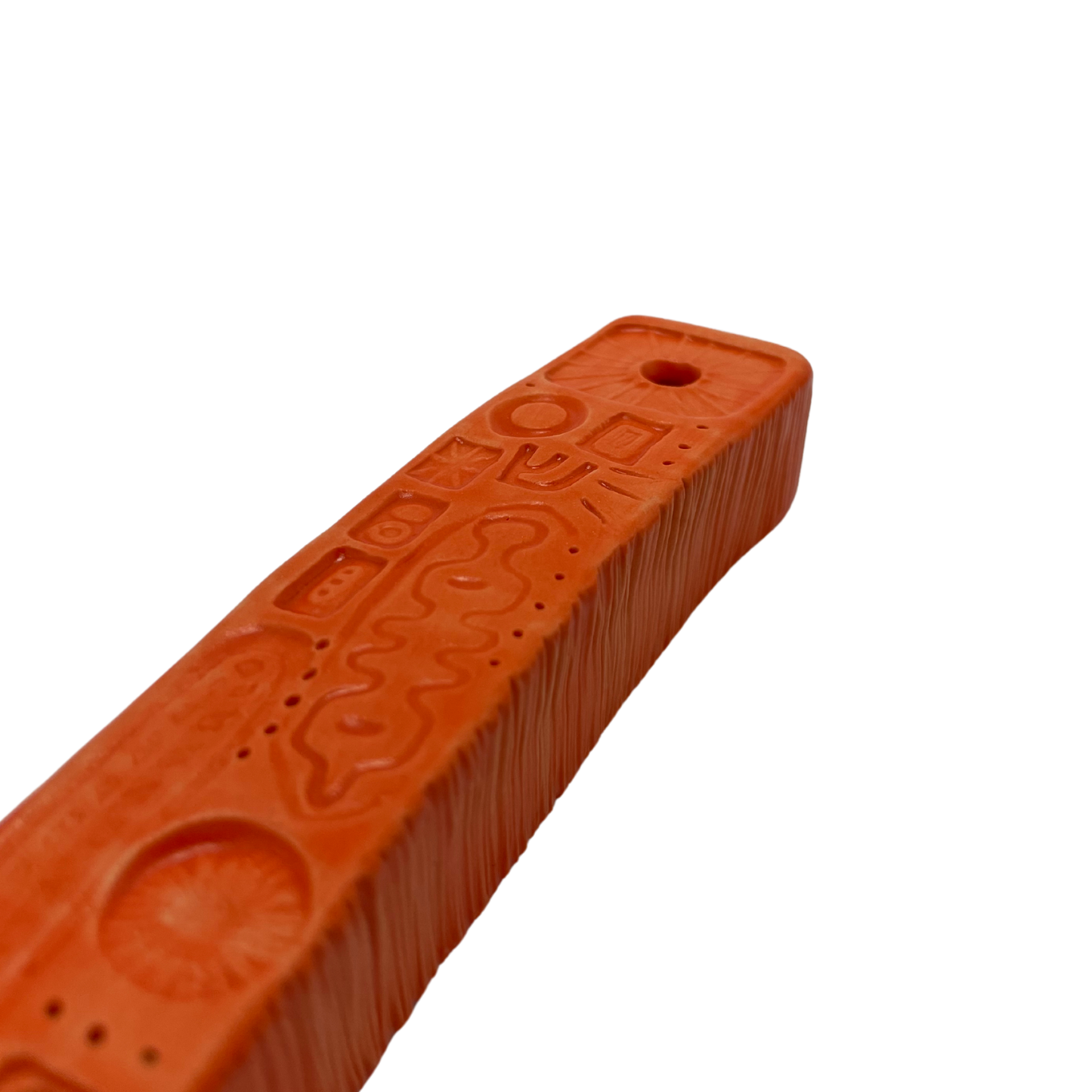 Handcrafted Mezuzah - Osher Orange