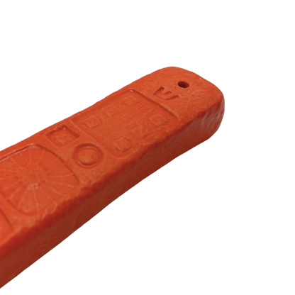 Handcrafted Mezuzah - Osher Orange