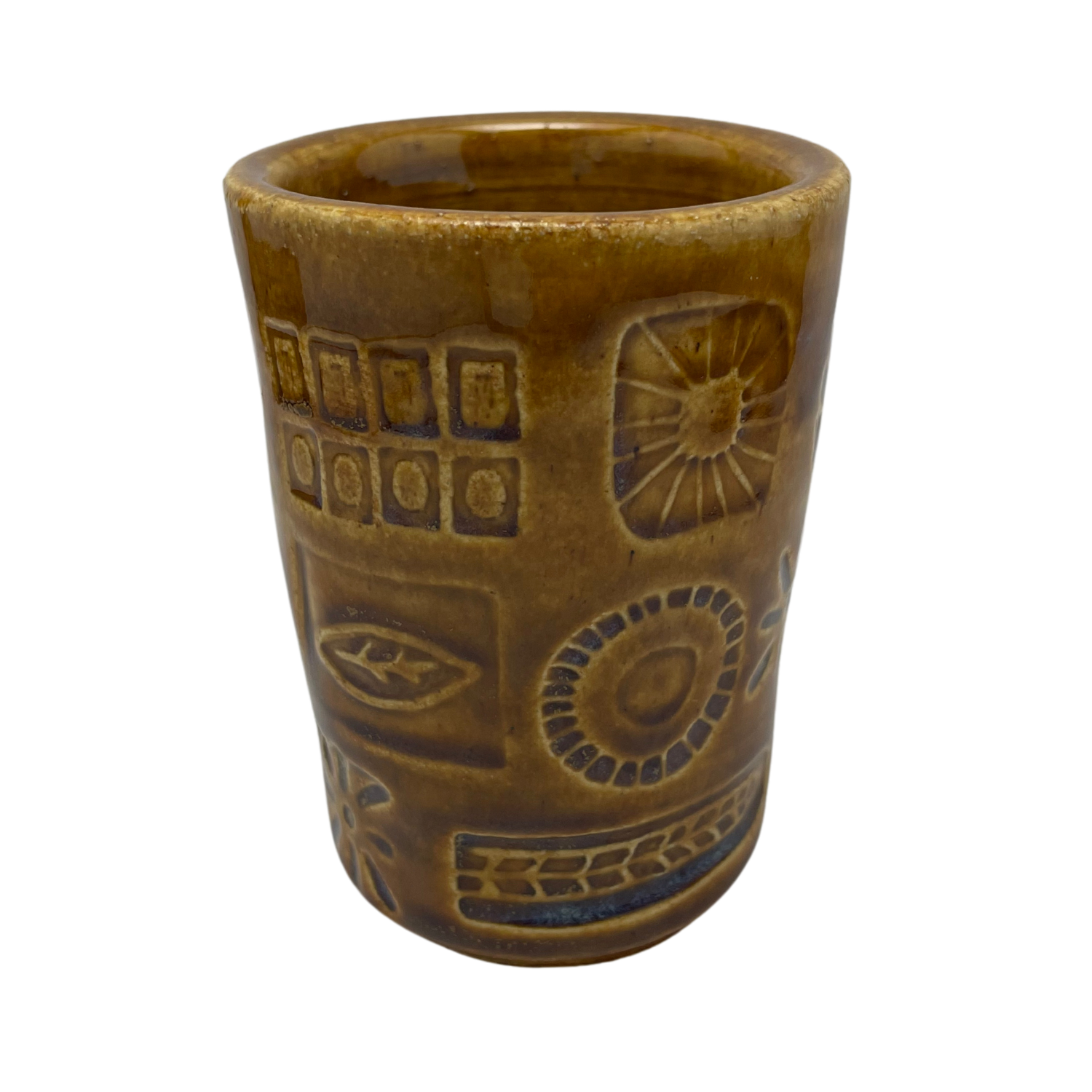 Handmade Cups vintage pottery style wine tumblers retro ceramics drinking glasses for wine coffee tea shabbat kiddush drinkware kitchen home mustard yellow