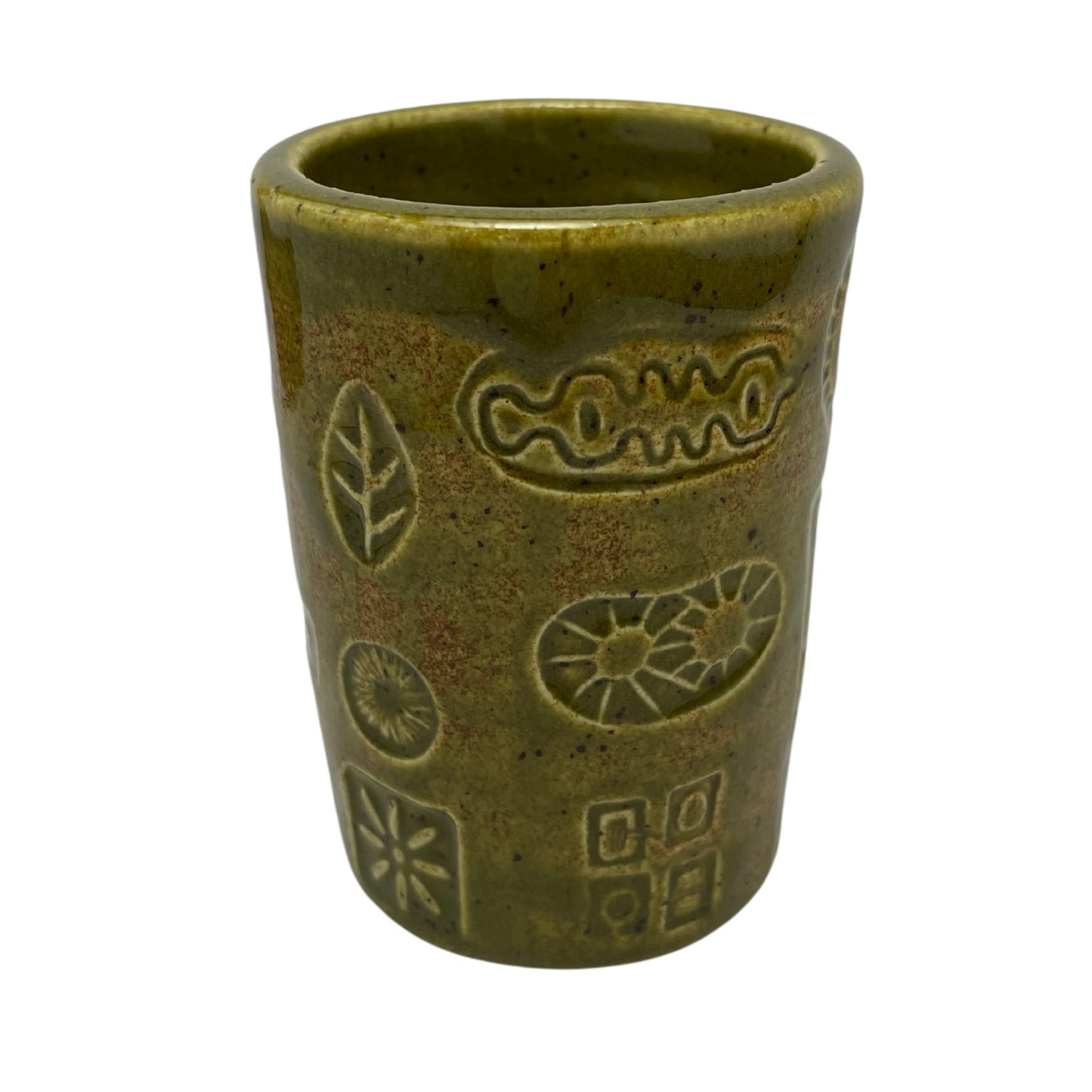 Handmade Cups vintage pottery style wine tumblers retro ceramics drinking glasses for wine coffee tea shabbat kiddush drinkware kitchen home olive green