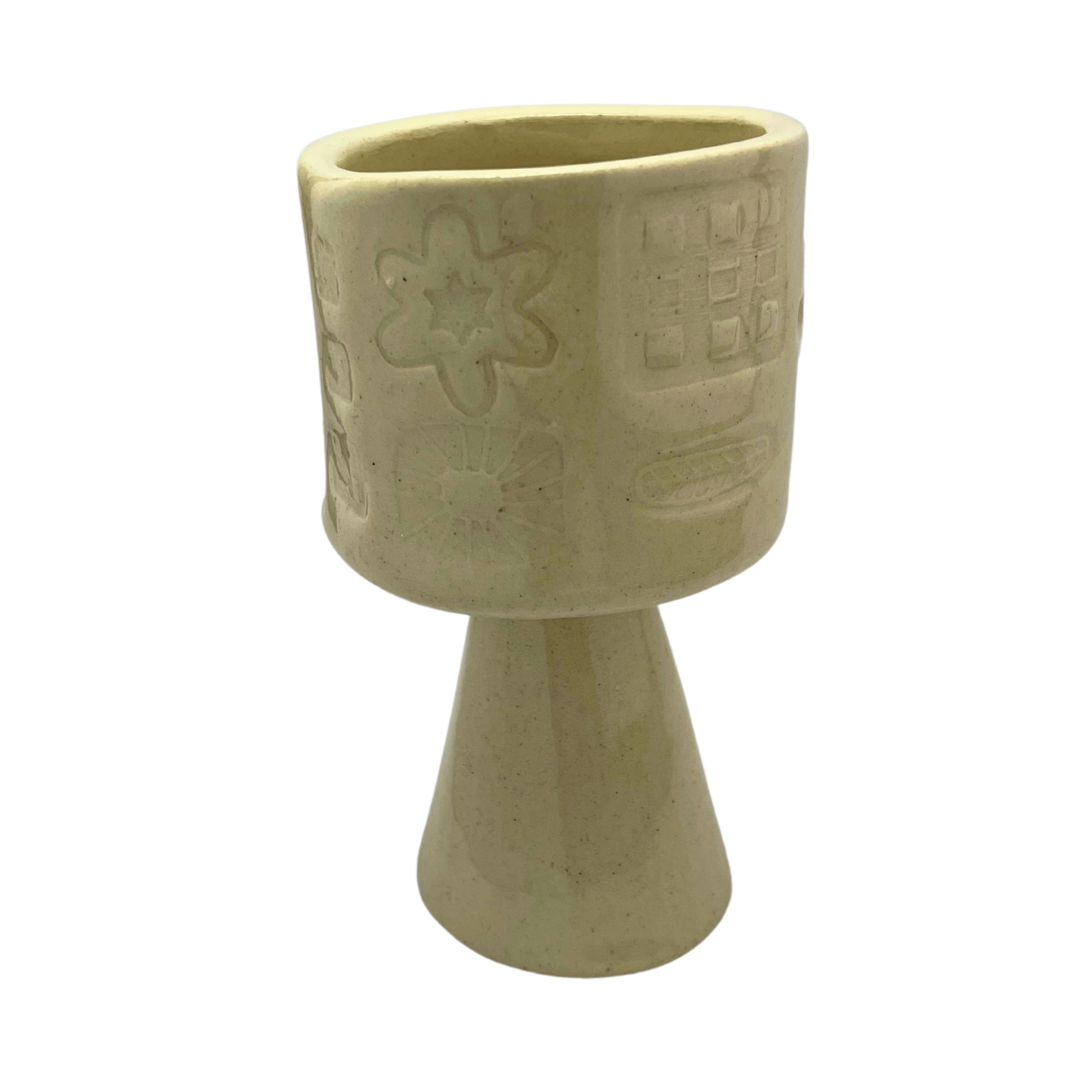 Tall Kiddush Cup - Matzo Ball Off-White, 3.5 oz
