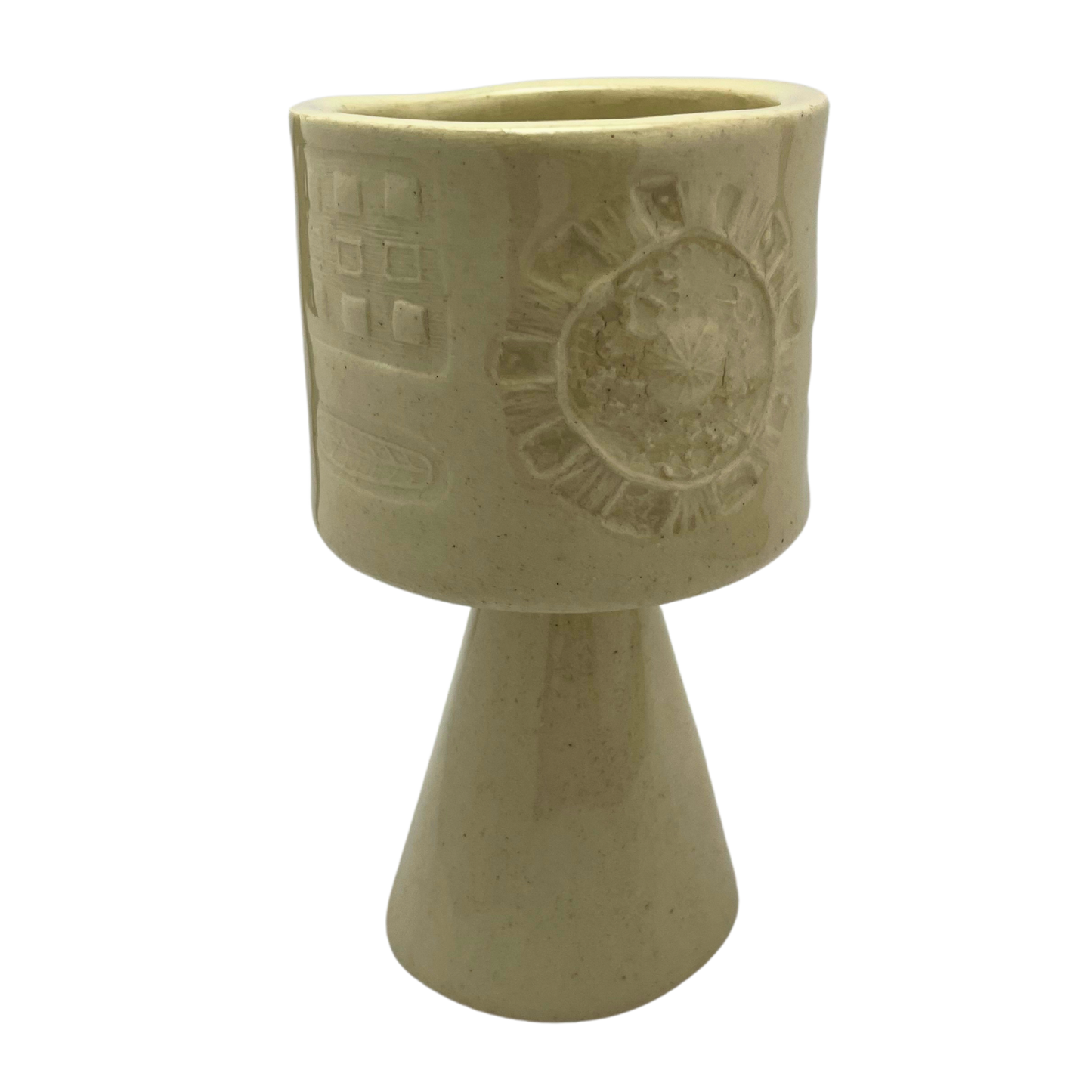 Tall Kiddush Cup - Matzo Ball Off-White, 3.5 oz