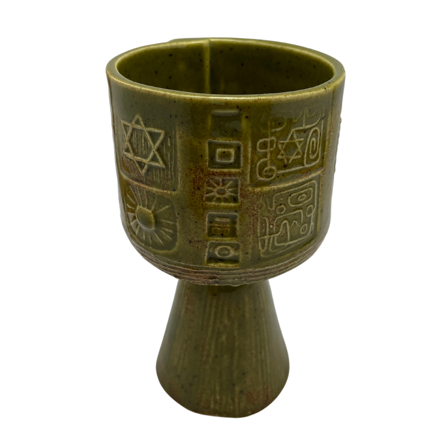 Tall Kiddush Cup - Kosher Dill Green, 4.5 oz