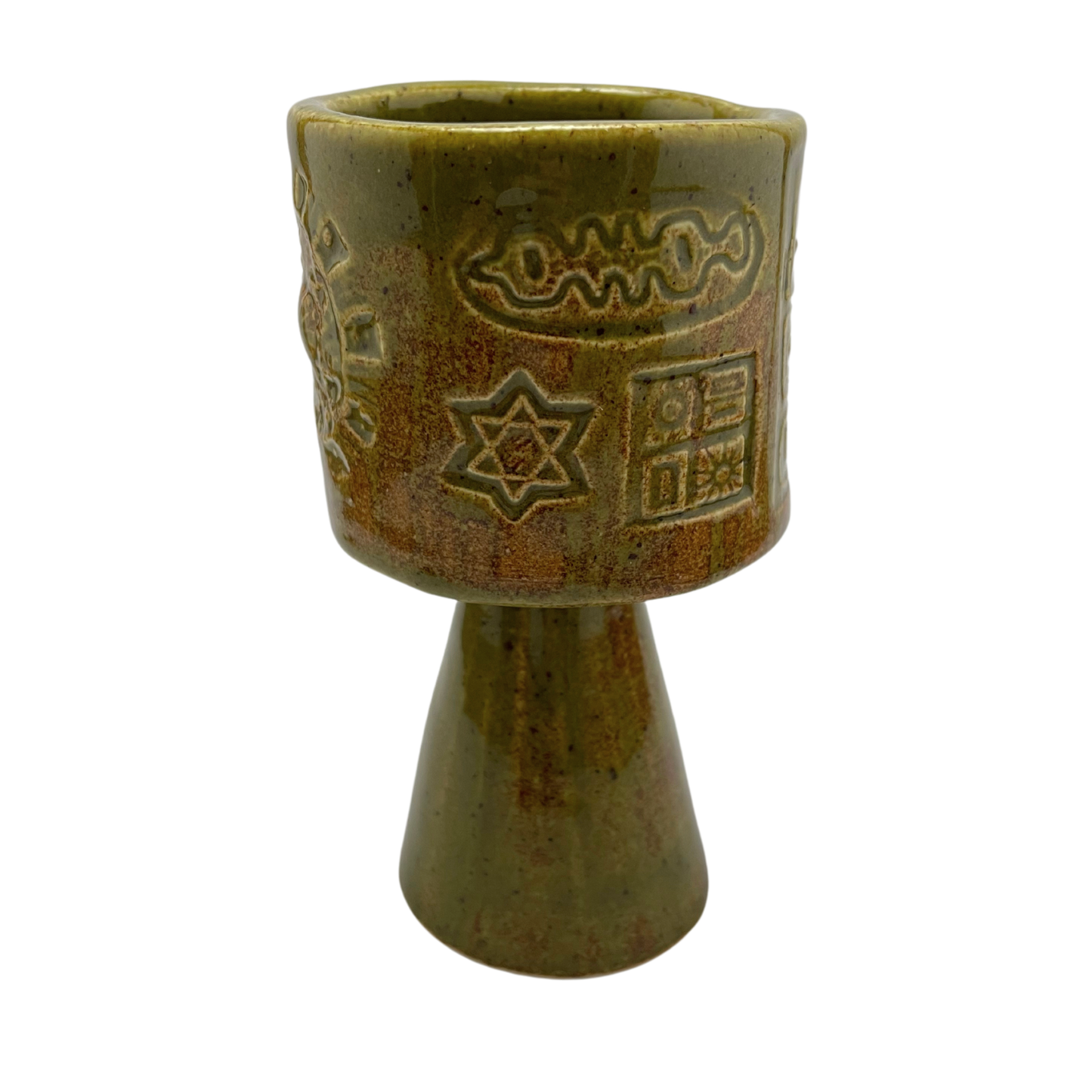 Tall Kiddush Cup - Kosher Dill Green, 3.5 oz