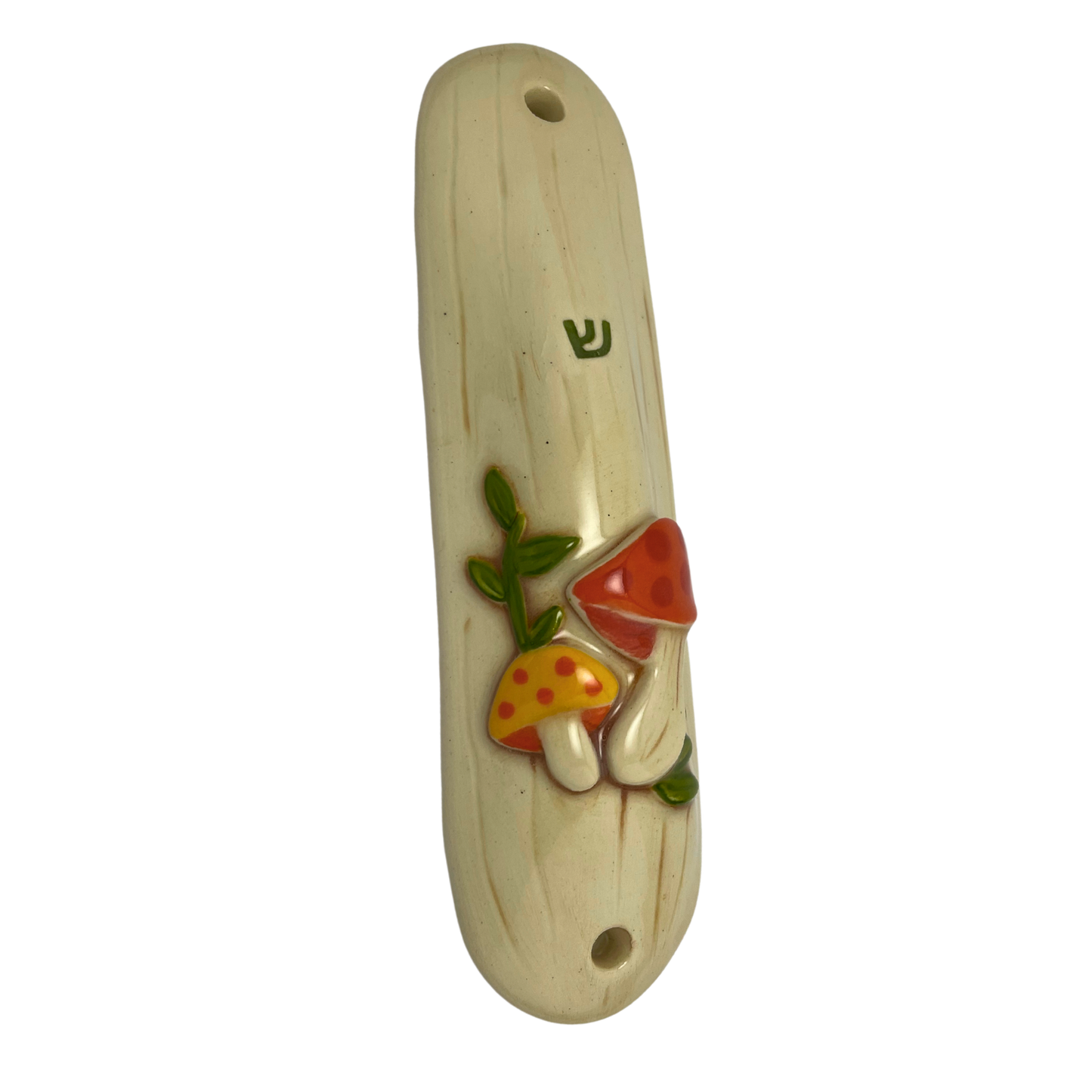 Mushroom Mezuzah - Retro Multi-Color