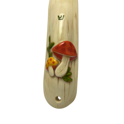 Mushroom Mezuzah - Retro Multi-Color