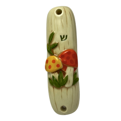 Mushroom Mezuzah - Multi-Color