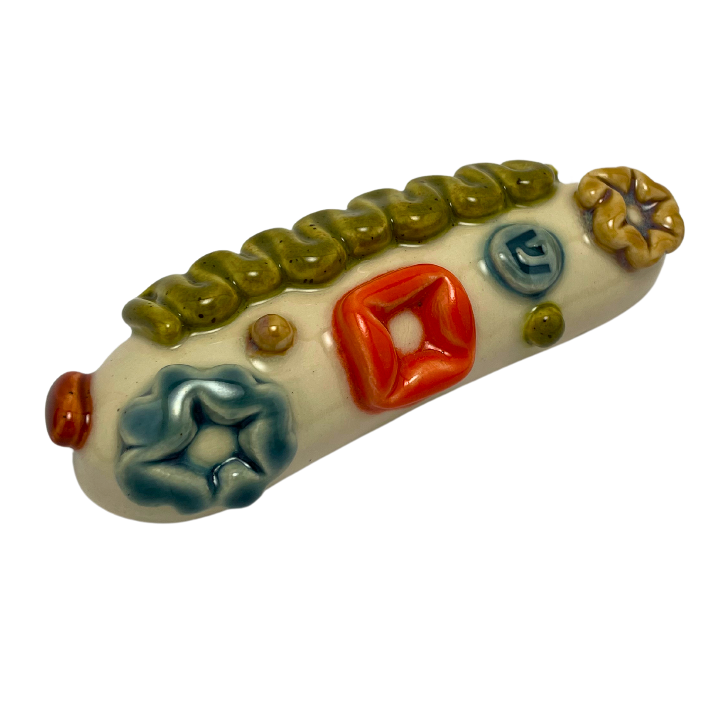 Handcrafted Mezuzah - Multi-Color