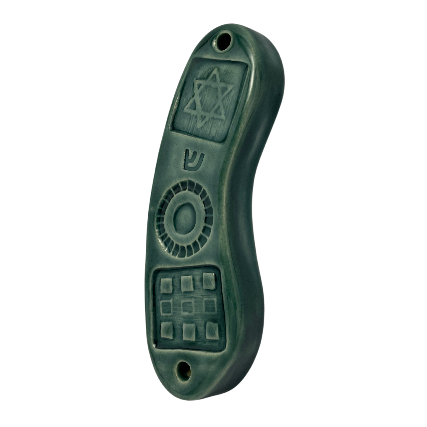 Handcrafted Mezuzah - Tayer Teal