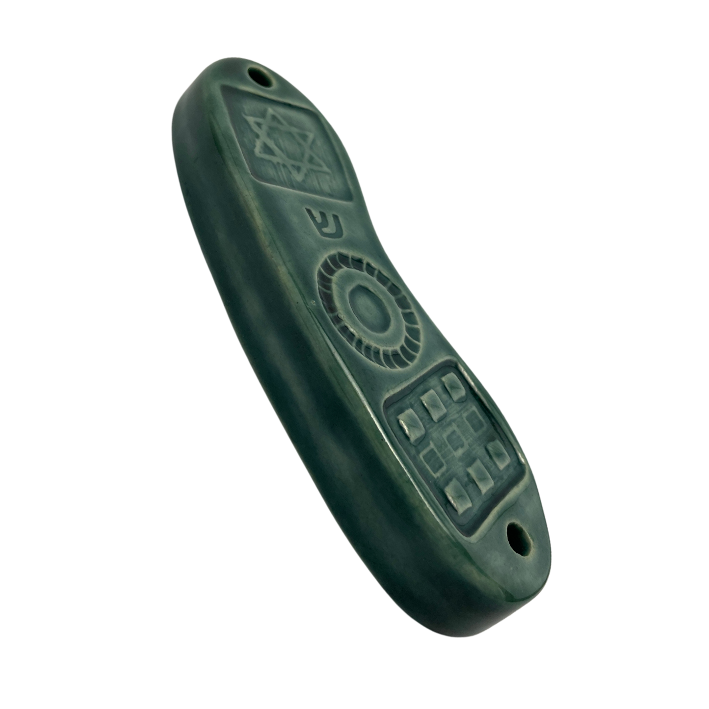 Handcrafted Mezuzah - Tayer Teal