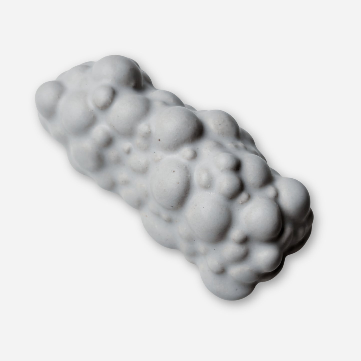 handmade ceramic bubble cloud mezuzah case sculptural white glaze modern judaica stoneware