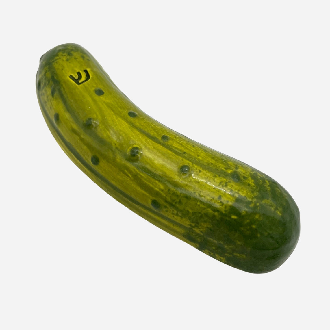 Pickle mezuzah by Shana Ostrowiecki — modern Judaica mezuzah case, handmade mezuzahs ideal for Jewish home gift or b‑mitzvah