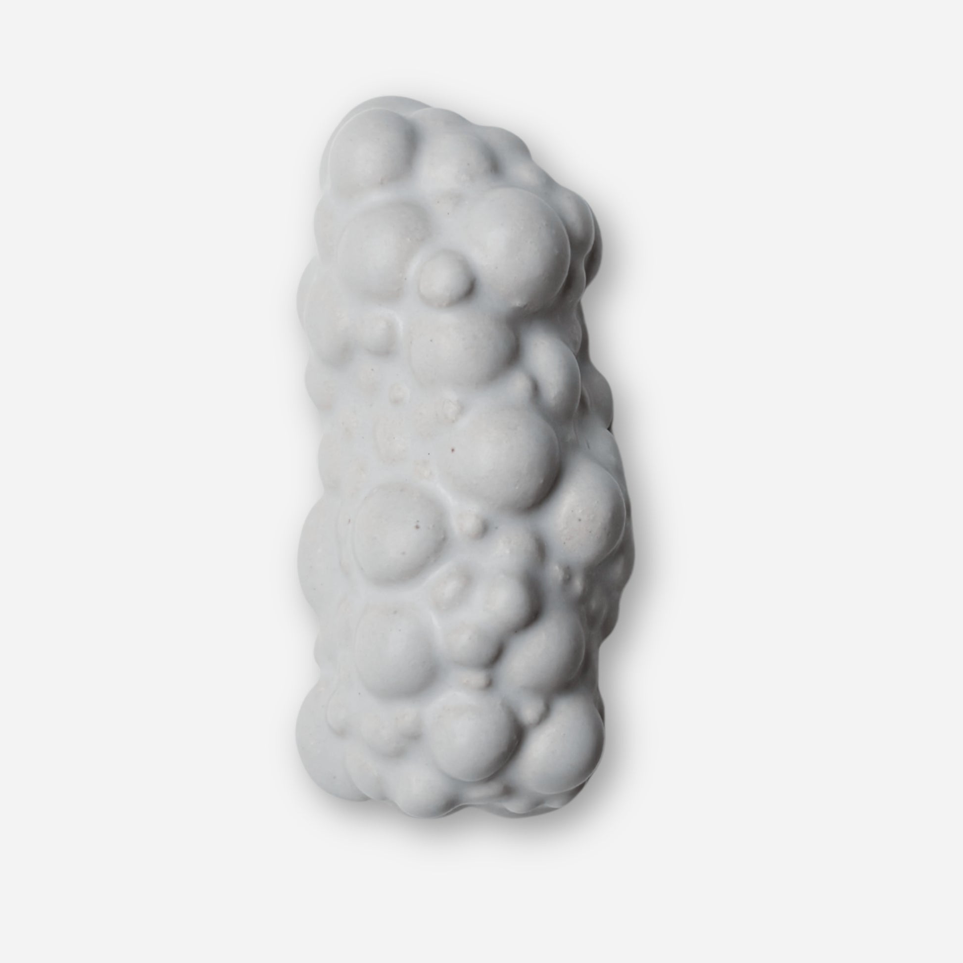 sculptural ceramic mezuzah case bubble texture cloud form minimalist judaica