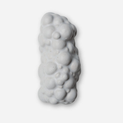 sculptural ceramic mezuzah case bubble texture cloud form minimalist judaica