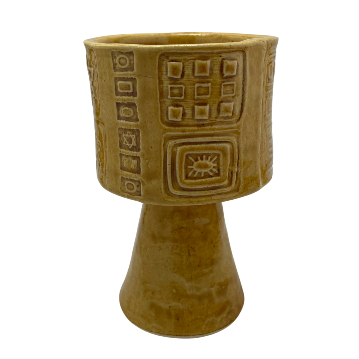 Tall Kiddush Cup - Deli Mustard Yellow, 4.5 oz