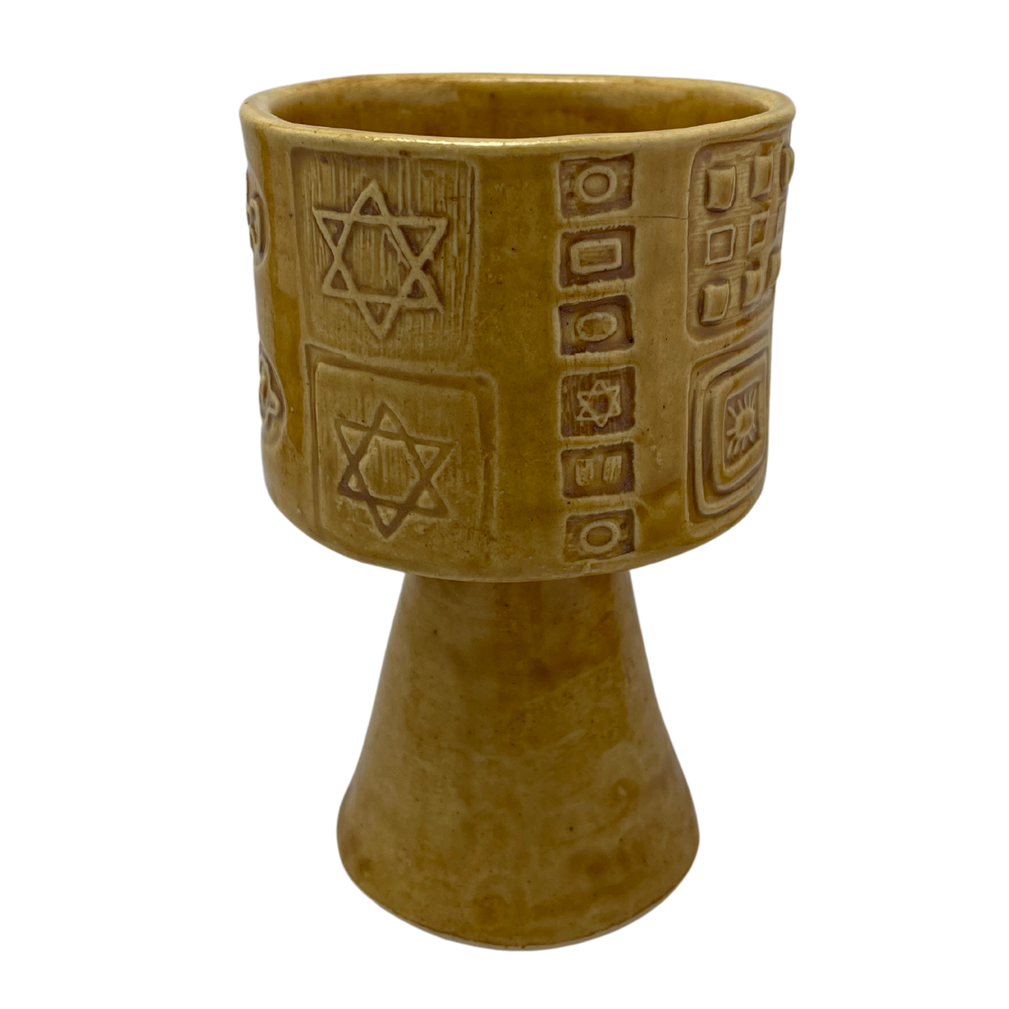 Tall Kiddush Cup - Deli Mustard Yellow, 4.5 oz