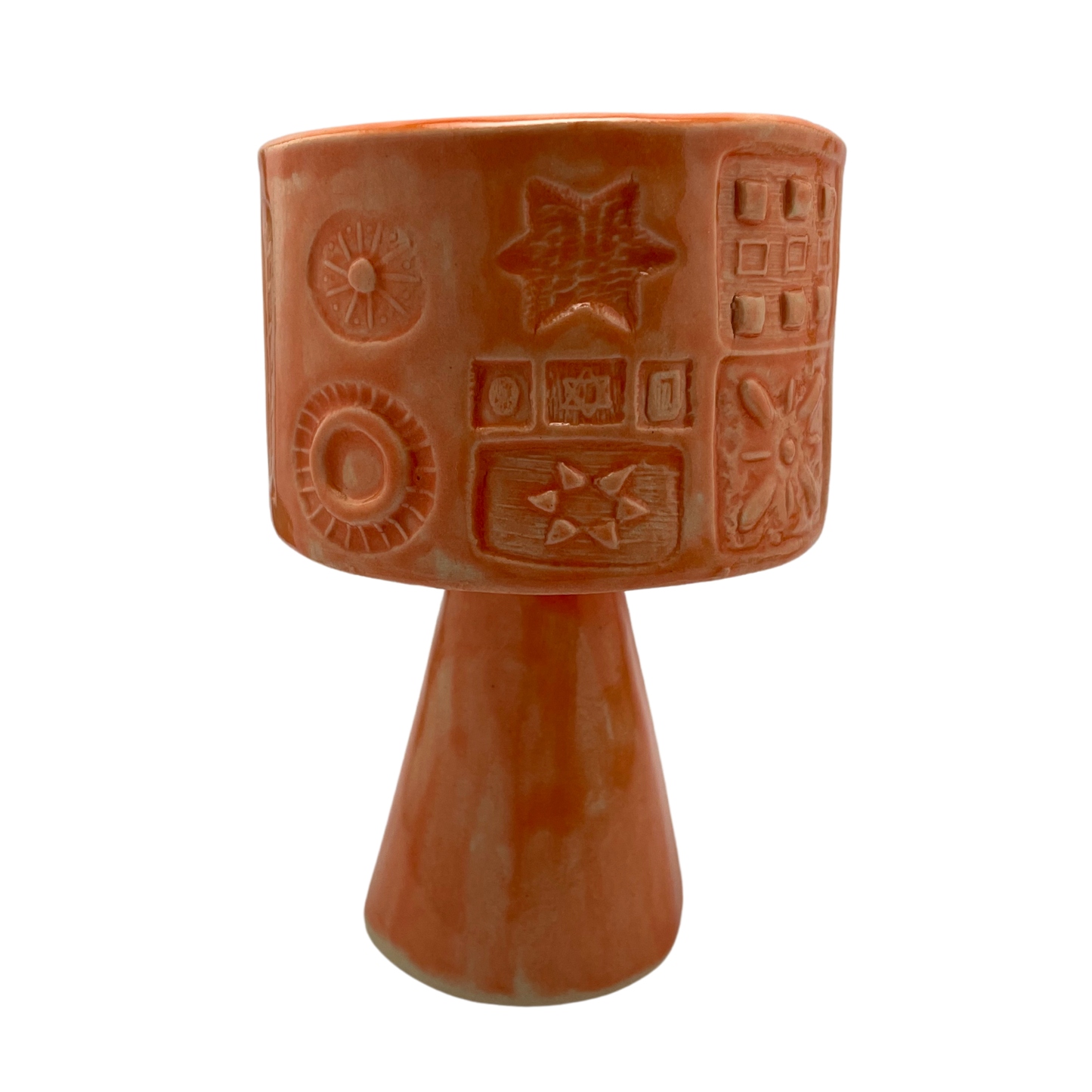 Tall Kiddush Cup - Osher Orange, 6 oz