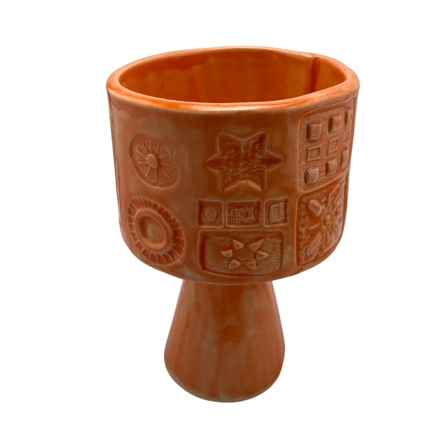 Tall Kiddush Cup - Osher Orange, 6 oz