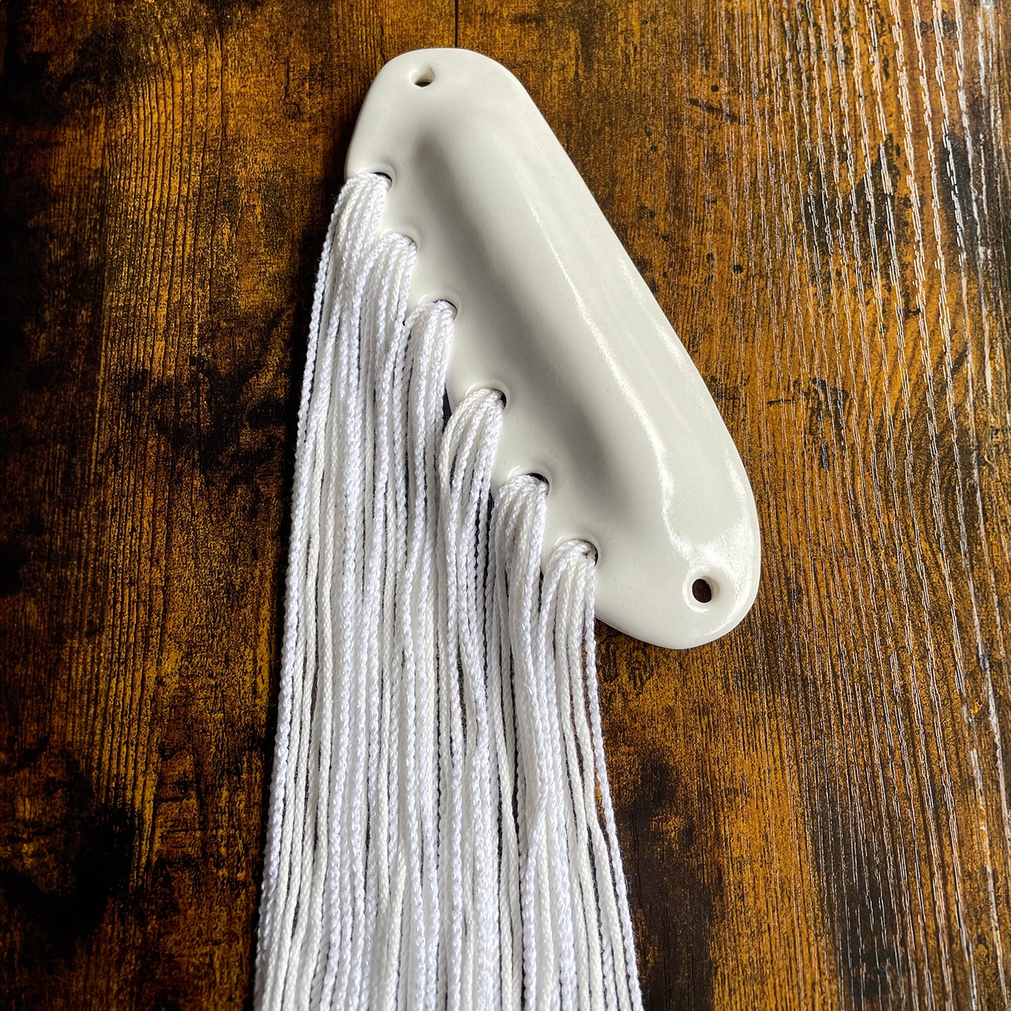 Textile Mezuzah - Cream